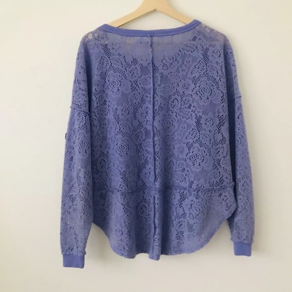 NWOT FP Not Cold in This Lace Pullover Top XS - Picture 4 of 7